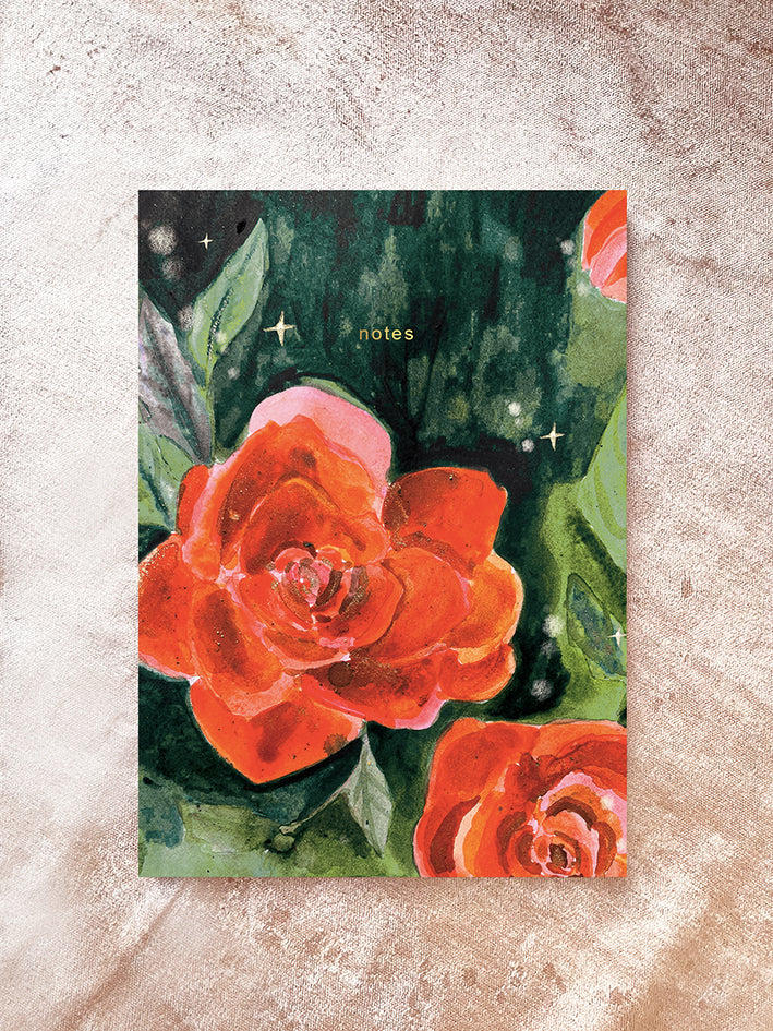 Journey Through The Rose Recycled Notebook