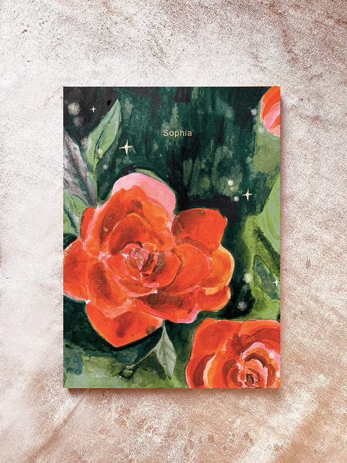 Journey Through The Rose Recycled Notebook