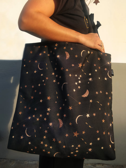 Large oversized Constellations tote bag