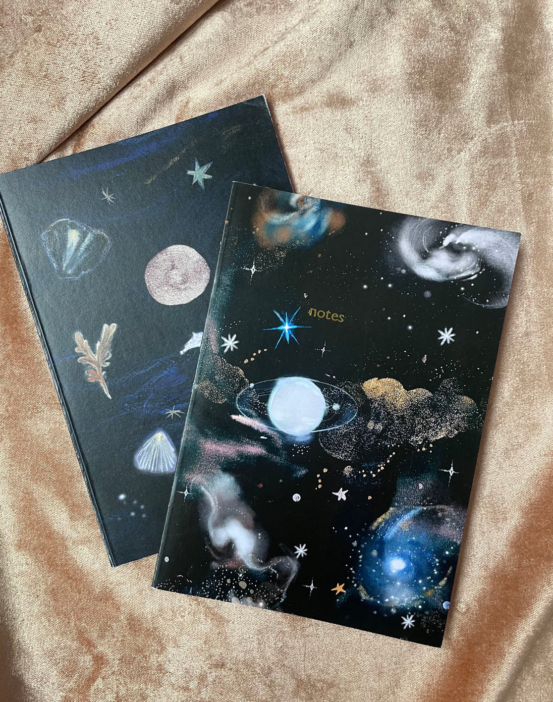 SECONDS -2 x notebook set (sea treasure  + space)