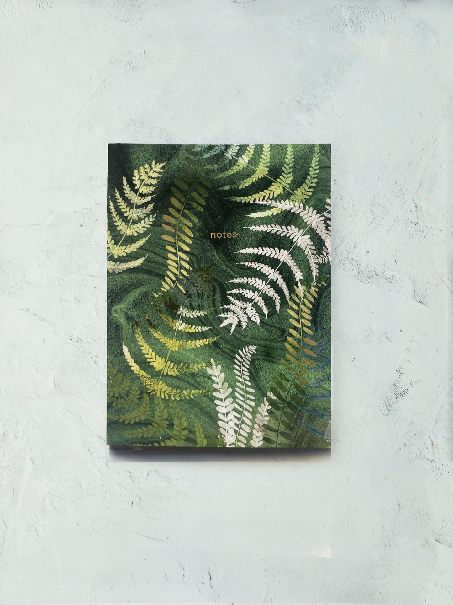 Fern fantasy lined recycled notebook
