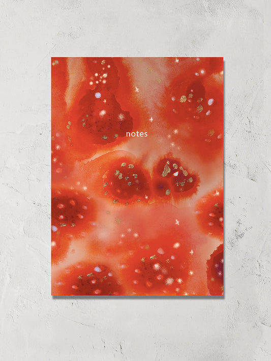 Red Amanita mushroom magic notebook