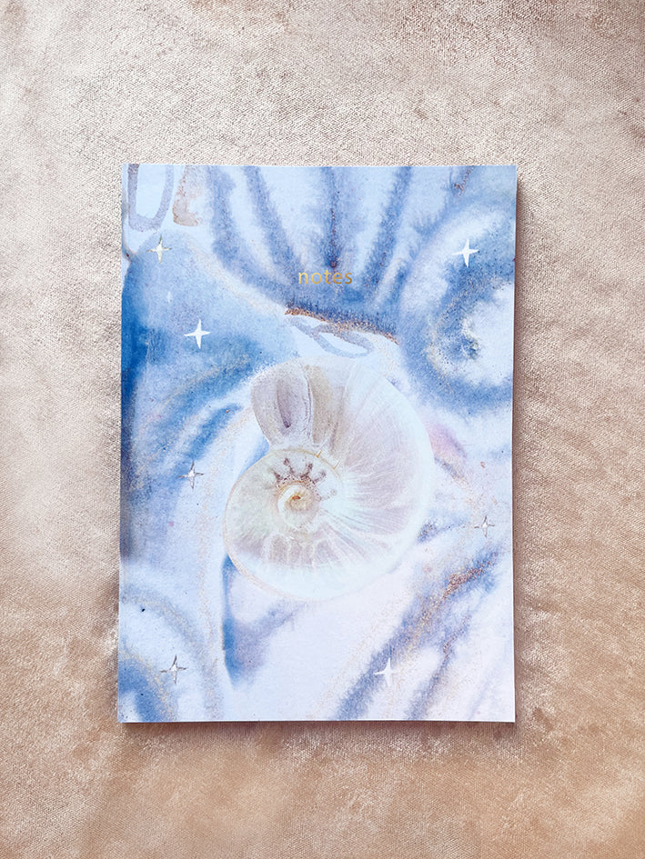 Call of the sea Ammonite shell notebook