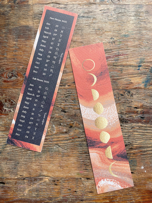 Moon phases Bookmark 2025 (sale)