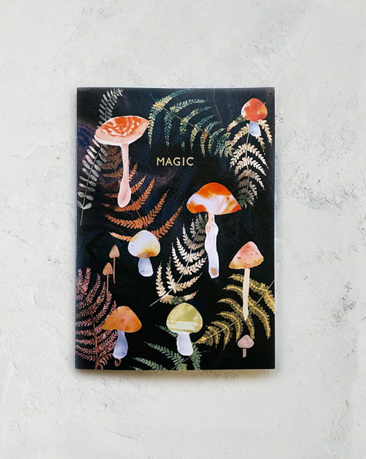 Mushroom meander 'MAGIC' notebook sale