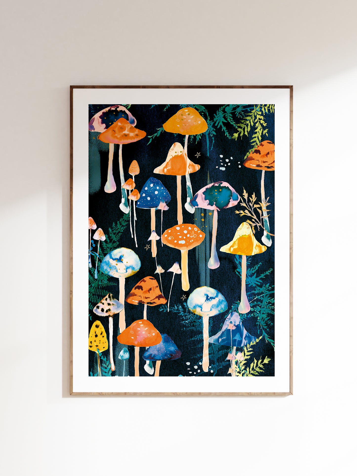 A4 Mushroom print