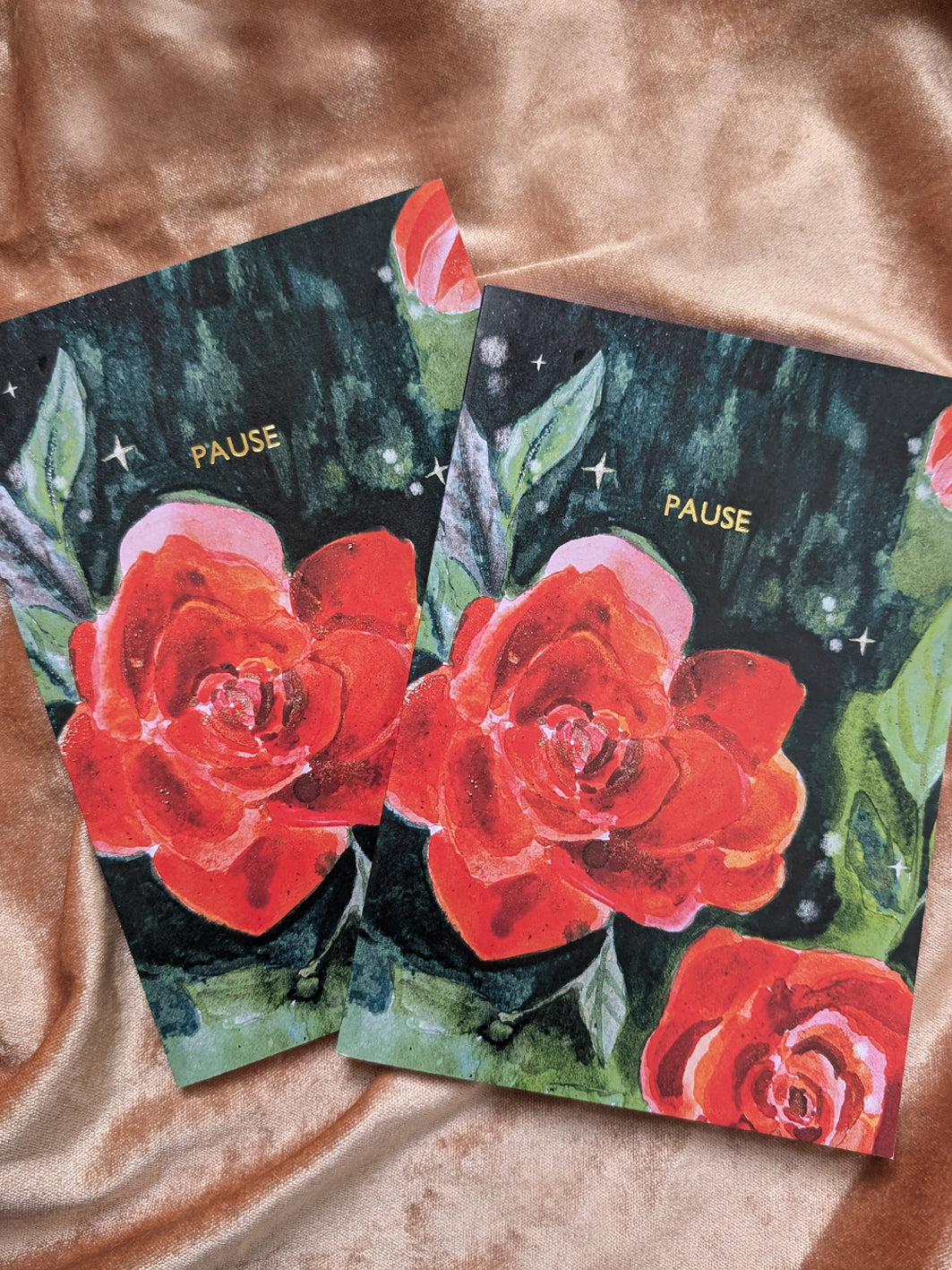 SAMPLE Journey through the rose 'PAUSE' Notebook set