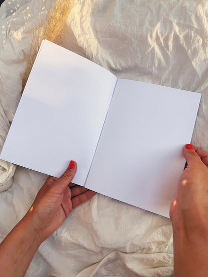 Wild feminine blank recycled notebook
