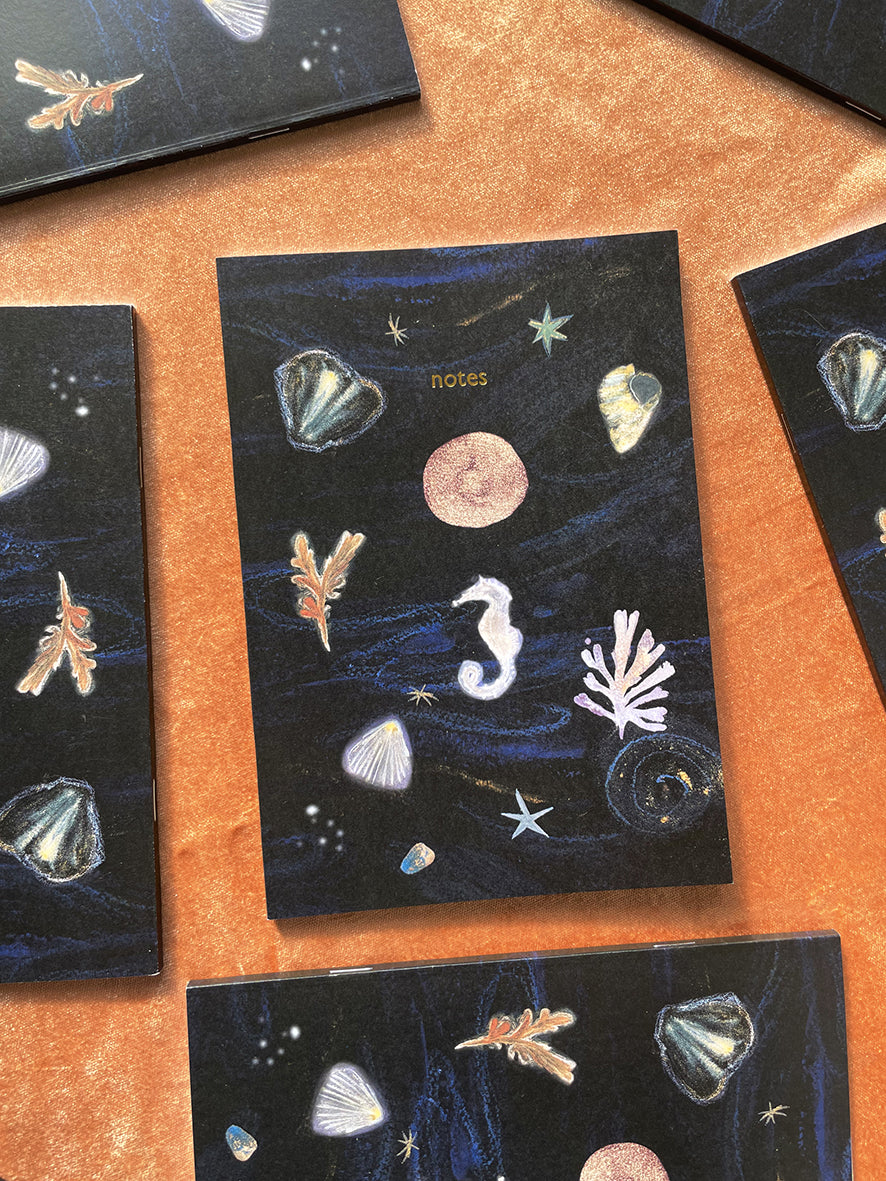 Sea treasure recycled notebook