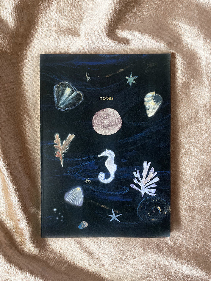 Sea treasure recycled notebook