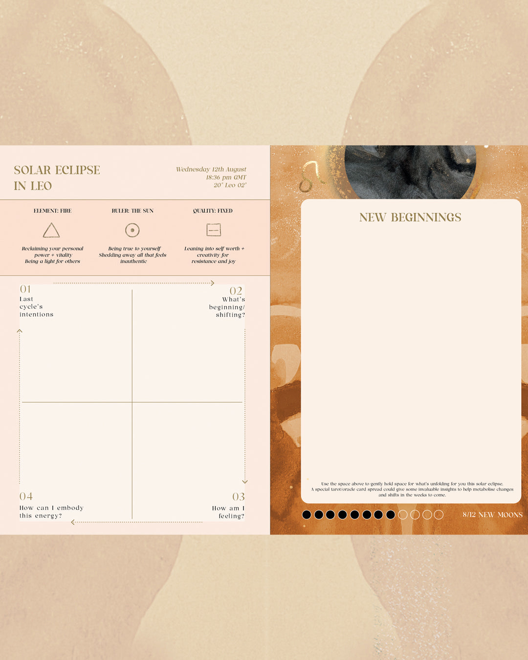 PRE ORDER Full Year Moon Diary 2026