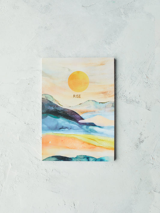 Melba Sunrise lined recycled notebook